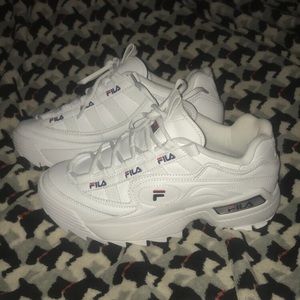 FILA chunky white dad sneakers